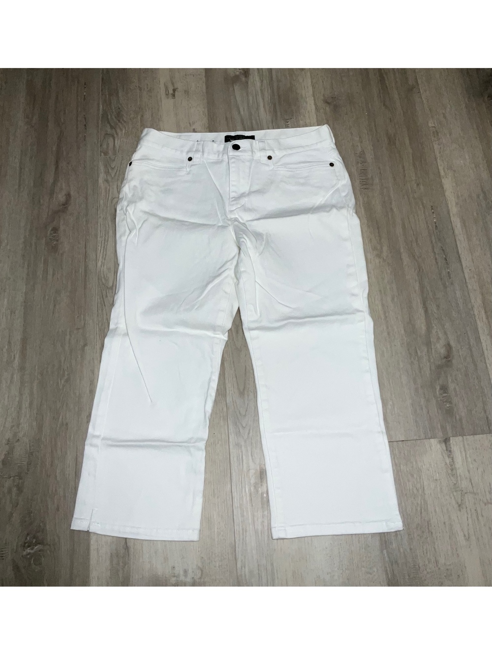Lauren Jeans Co. Ralph Lauren White Denim Capri Pants Size 8